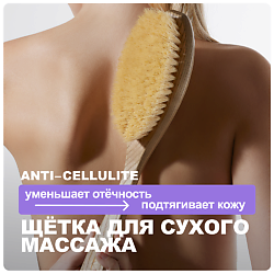 Щётка для сухого лимфодренажного массажа тела Ясень и кактус