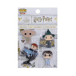 Фигурка Harry Potter набор из 4 эмалированных тарелок значок Hp Room Of Secrets 4 см