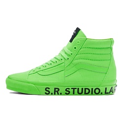 Кроссовки Otw Sk8 Hi Clash The Wall SR. Studio LA. Ca Green Gecko