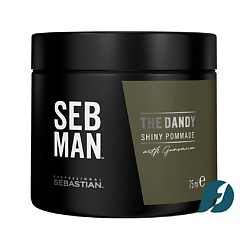 Крем-воск для укладки волос легкой фиксации SEB MAN The Dandy Shiny Pommade