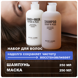 Набор для волос: глубокоочищающий шампунь + восстанавливающая маска