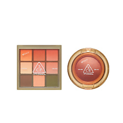 Набор: Палетка теней для век Multi Eye Color Palette + Бальзам для щёк и глаз Bouncy Blur Balm