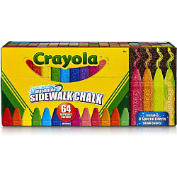 Набор цветных мелков для рисования на асфальте Washable Sidewalk Chalk