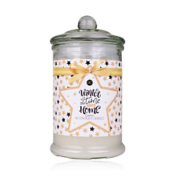 Свеча Winter Magic в стеклянном стакане с крышкой