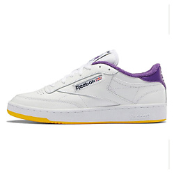 Кроссовки Reebok Club C 85 Eric Emanuel White Purple Yellow