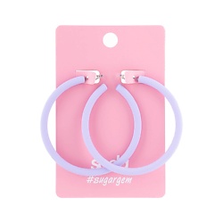 Серьги BIG PURPLE RINGS #sugargem
