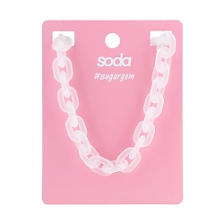 Ожерелье TRANSPARENT CHAIN #sugargem