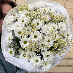Букет с ромашками