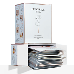 Набор увлажняющих тканевых масок для лица  "Полное восстановление" 21 шт с кислотами