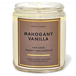 Ароматическая свеча Mahogany Vanilla Single Wick Candle