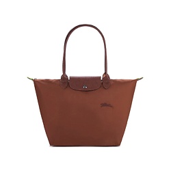 Сумка Le Pliage Green Canvas With Leather Canvas Bag Large Size Women's Brown