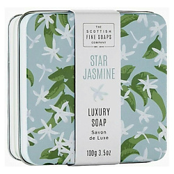 Мыло в декоративной мыльнице Jasmine Soap In A Tin