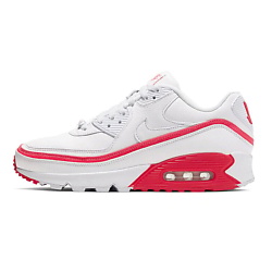 Кроссовки Air Max 90 Undefeated White Solar Red