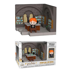 Игрушка Harry Potter Мини Моменты Класс Зельеварения-Рон Уизли случайная фигурка Чейз 6 см