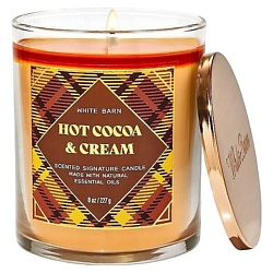 Свеча ароматическая Hot Cocoa & Cream Signature Single Wick Candle