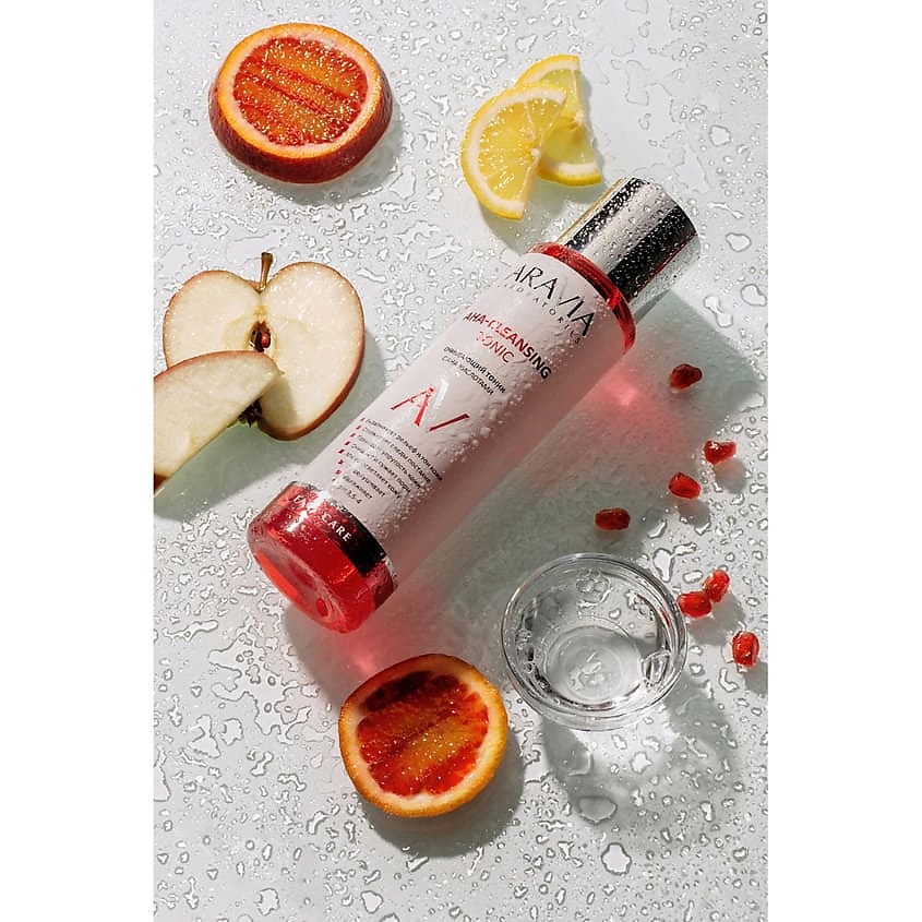 ARAVIA LABORATORIES Очищающий тоник с AHA-кислотами AHA-Cleansing Tonic – фото 7