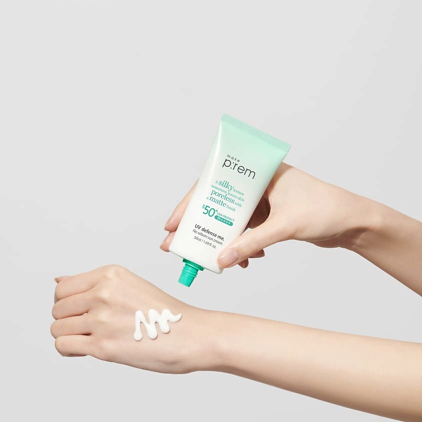 MAKE P:REM Крем для лица солнцезащитный матирующий SPF 50+ PA++++ UV Defense Me – фото 2