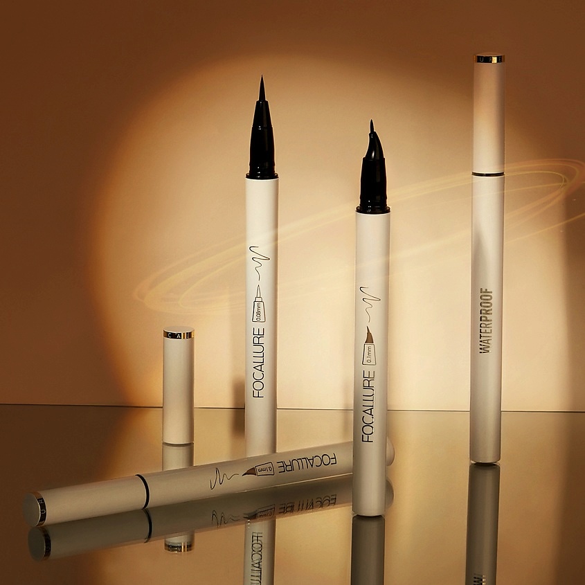 FOCALLURE Подводка для век с изогнутым аппликатором Lasting Waterproof Liquid Eyeliner – фото 5