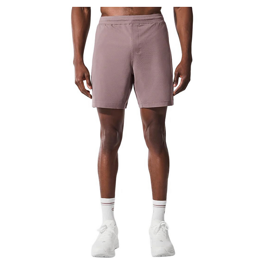 Изображение товара ALO YOGA Шорты 7" Conquer React Performance Short, Размер: L, Цвет: Серо-розовый (Mushroom)