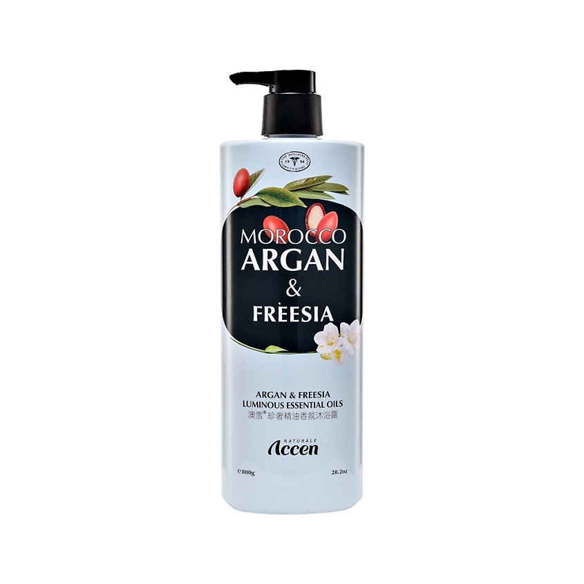 Изображение товара ACCEN Гель для душа LUMINOUS с ароматом эфирного масла марокканской арганы и фрезии, 800 гр