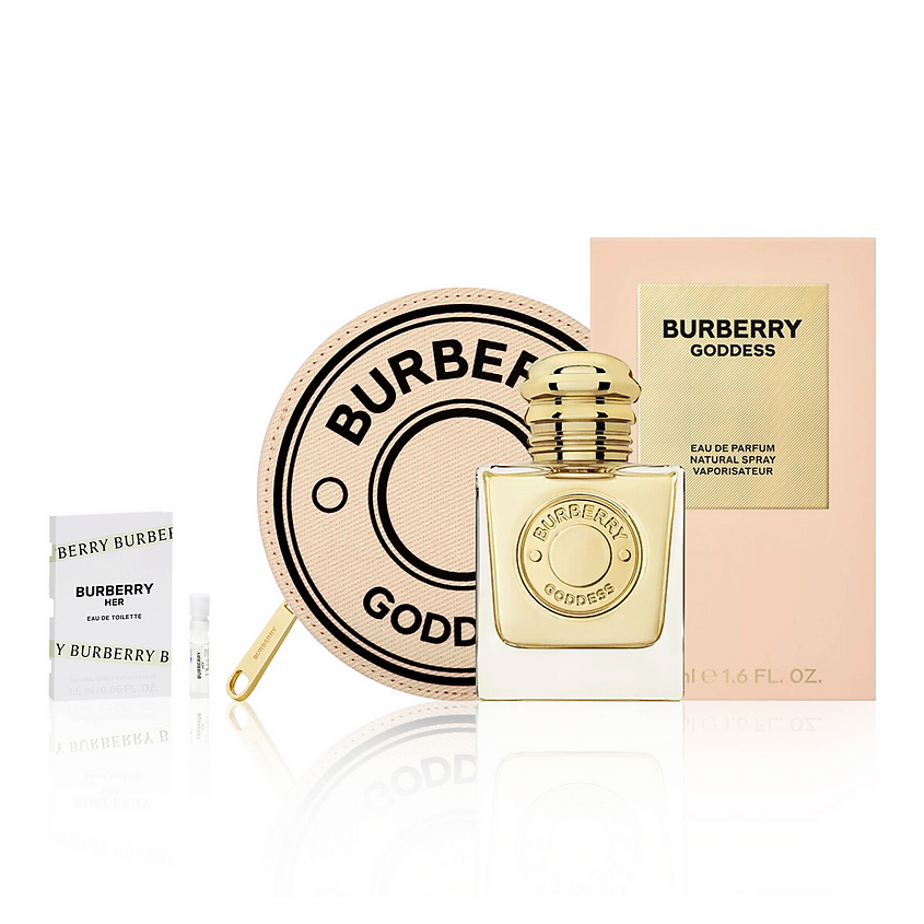 Изображение товара BURBERRY Подарочный набор Goddess: Парфюмерная вода + Косметичка, 50 мл + Косметичка