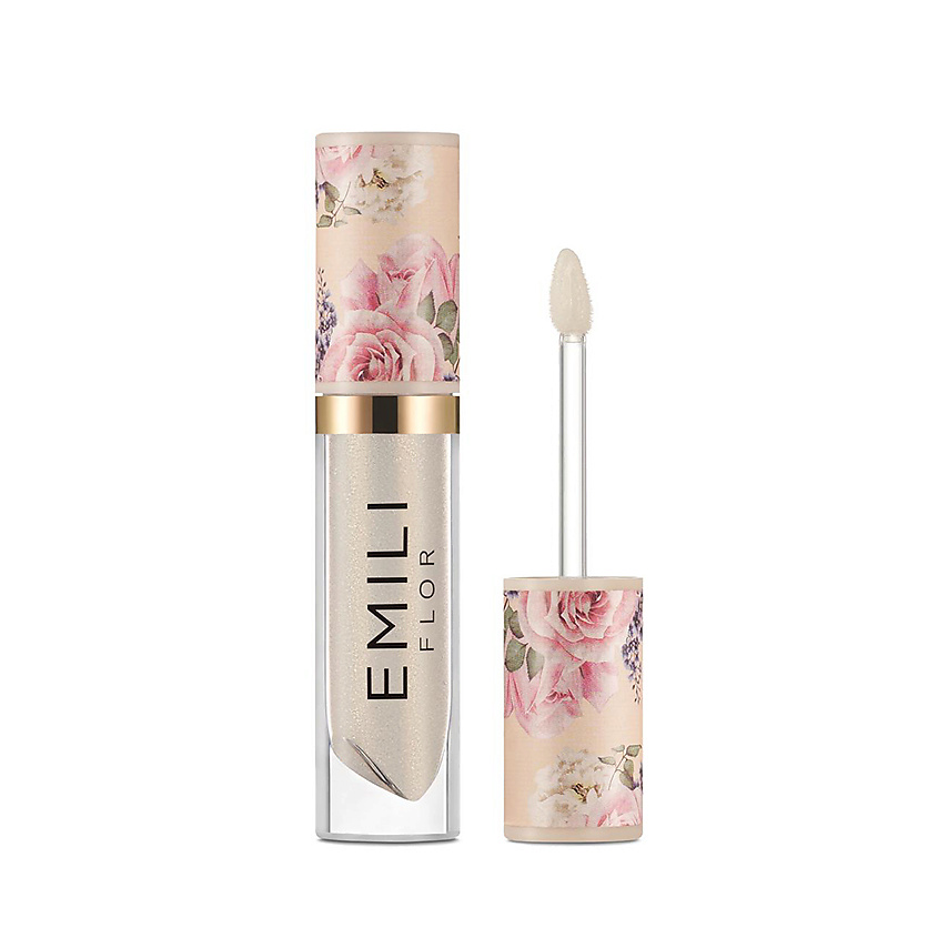 Изображение товара EMILI FLOR Блеск для губ Lip gloss Crystal Shine 4,5 мл серебристый туман