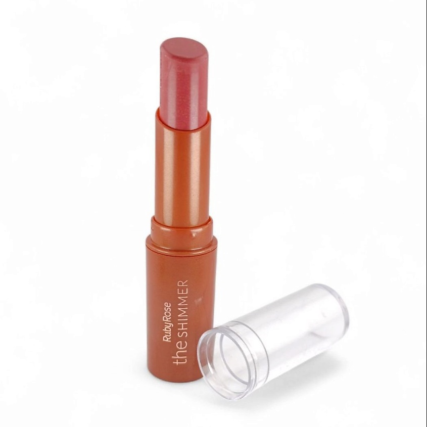 Изображение товара Мерцающая помада Ruby Rose Розовый - насыщенный цвет, стойкость, SРF 0