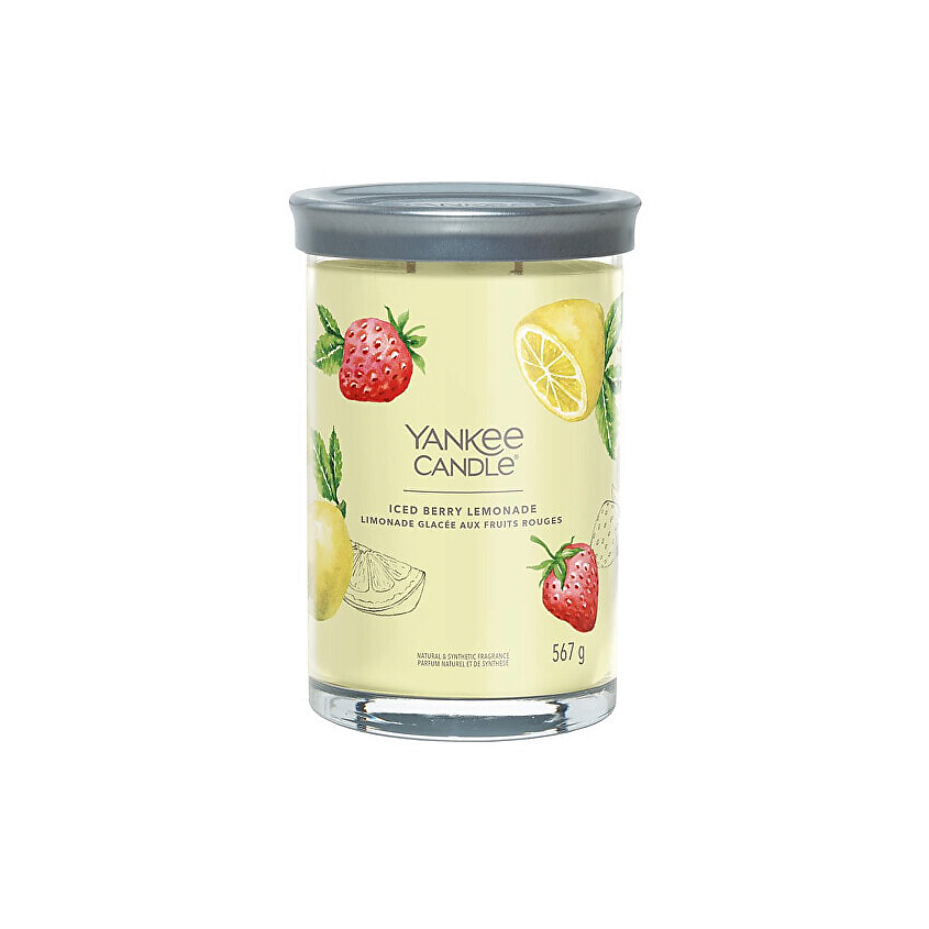 Изображение товара Ароматическая свеча Yankee Candle Iced Berry Lemonade 567 г для создания уюта