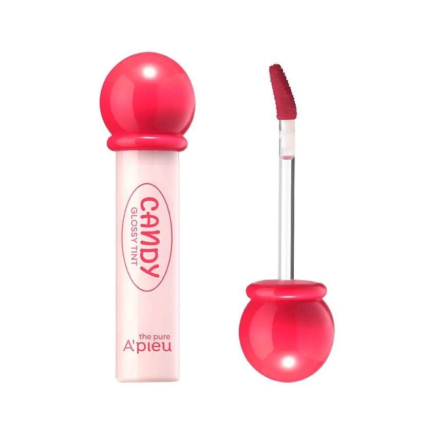 Изображение товара A'PIEU Тинт для губ THE PURE CANDY 01 cherry с витамином Е и экстрактом персика