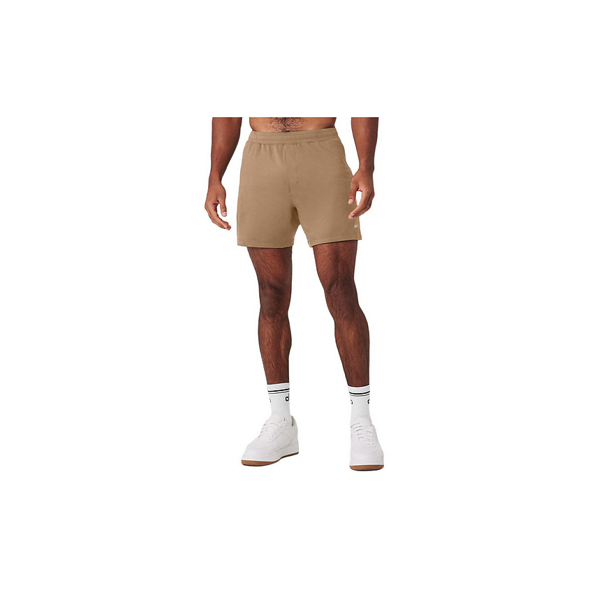 Изображение товара ALO YOGA Шорты 7" Conquer React Performance Short, Размер: S, Цвет: Бежевый (Gravel)