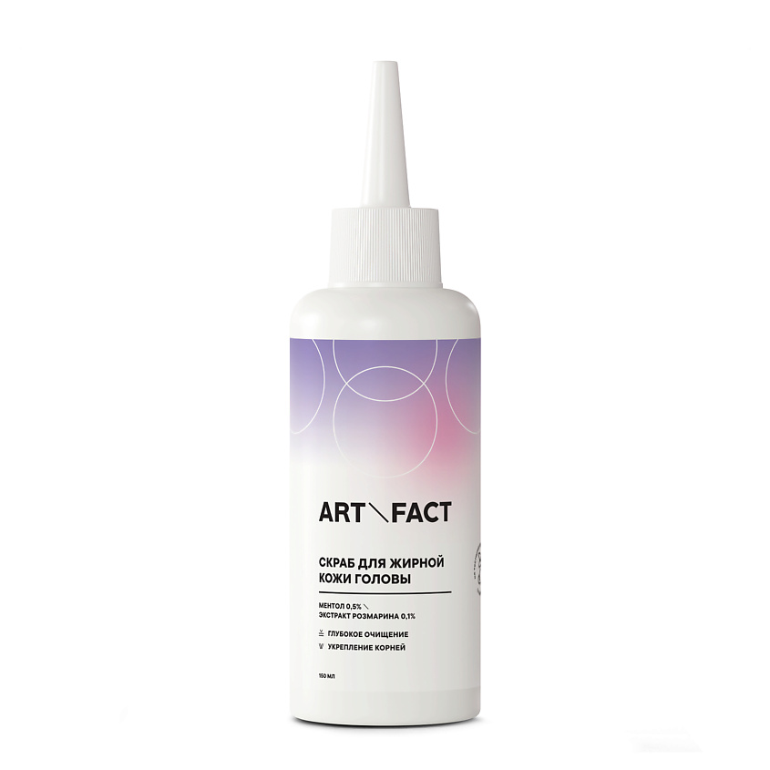 Изображение товара ART&FACT Себорегулирующий скраб для жирной кожи головы с ментолом, 1 шт.