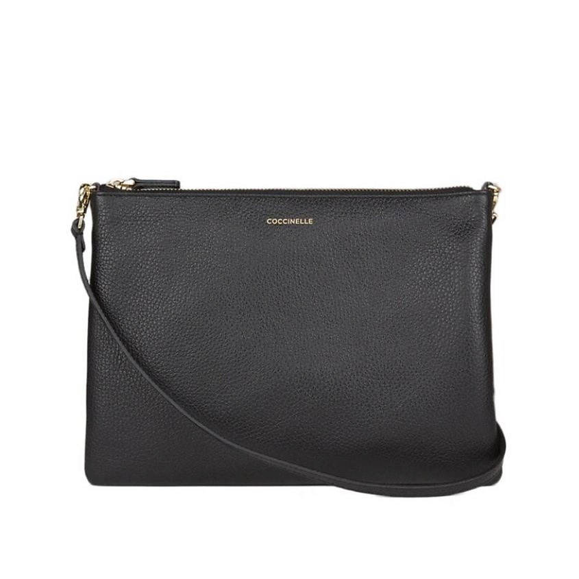 Изображение товара Кросс-боди сумка Coccinelle Best Crossbody Leather Mini Bag из натуральной кожи черного цвета