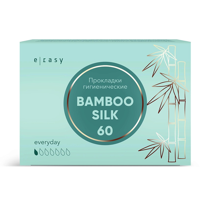 Изображение товара E-RASY Прокладки ежедневные BAMBOO SILK Everyday, 60 шт.