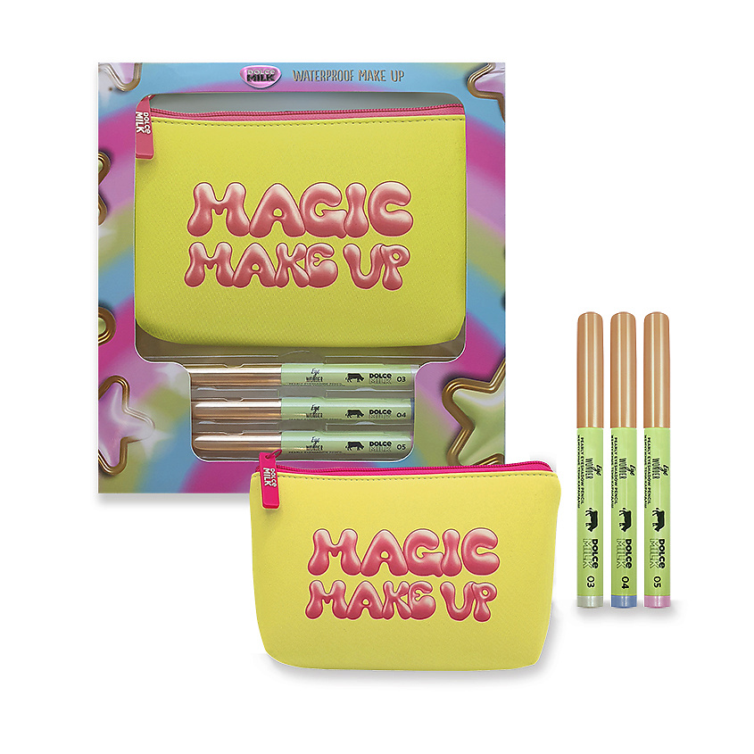 Изображение товара DOLCE MILK Набор жемчужных карандашей для макияжа с косметичкой 3 шт