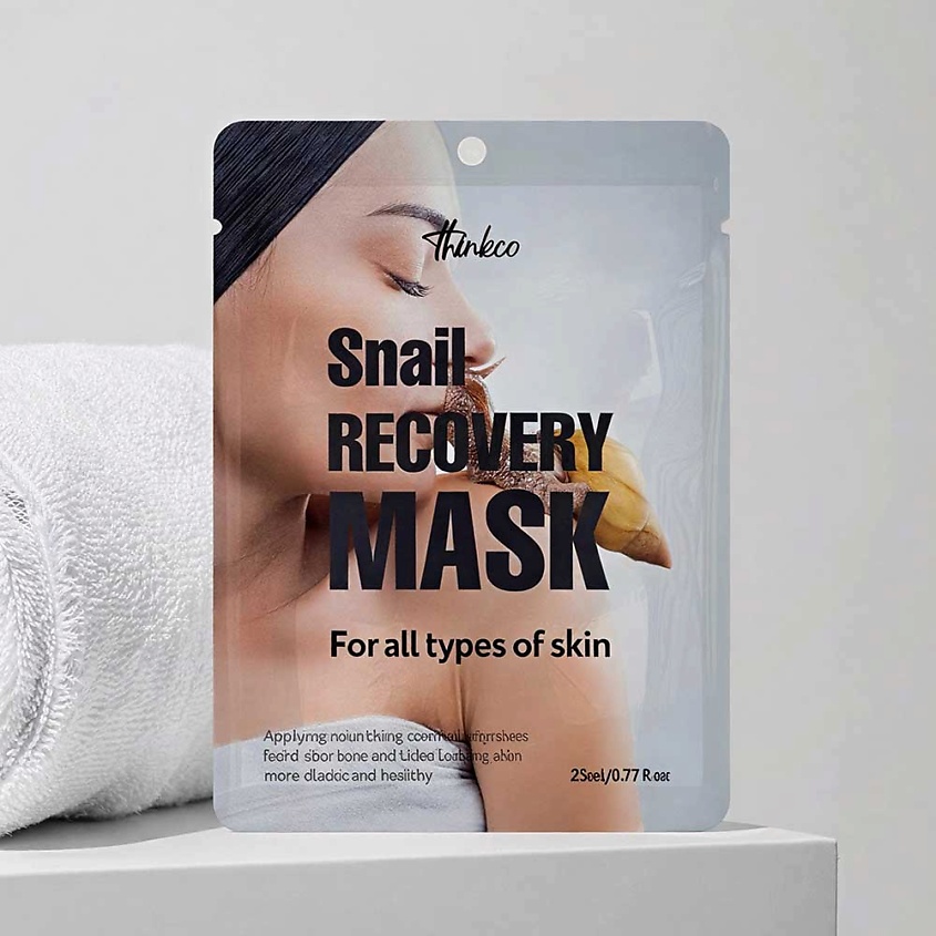 Изображение товара THINKCO Маска-салфетка для лица с экстрактом муцина улитки 23