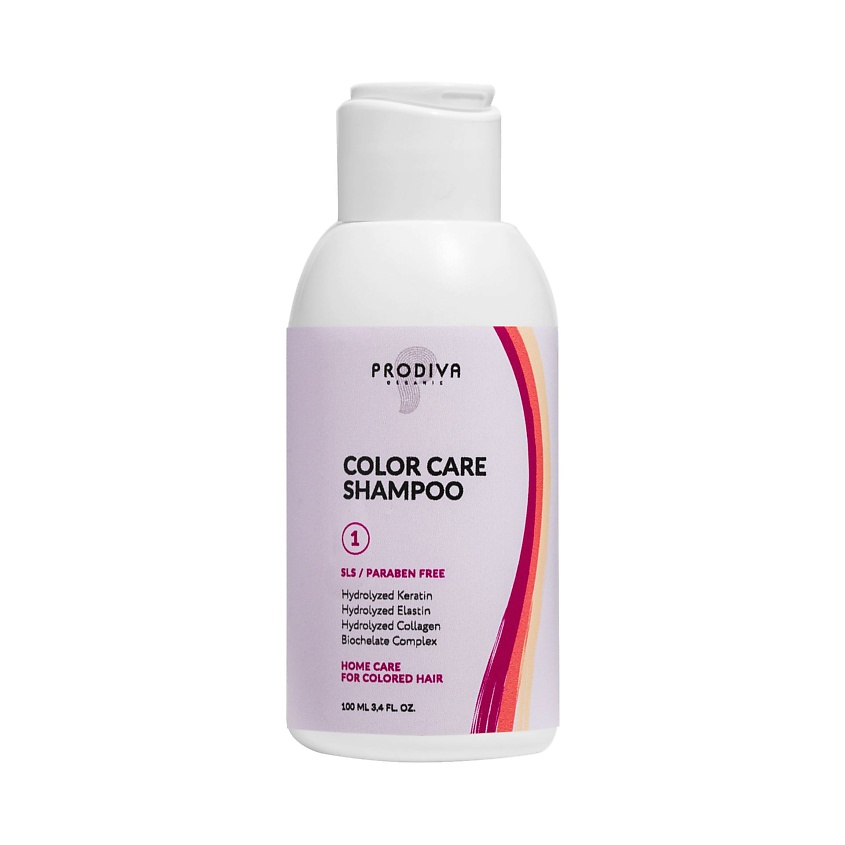 Изображение товара PRODIVA Шампунь для окрашенных волос COLOR CARE, 100 мл