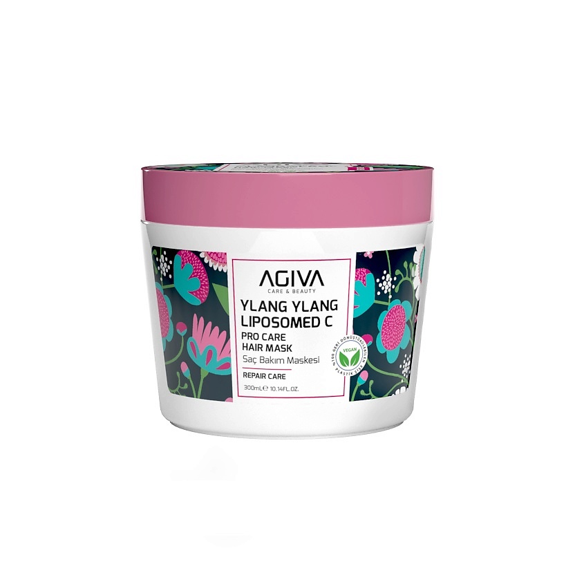 Изображение товара Маска для волос AGIVA BEAUTY Ylang Ylang Lipozom C Pro Care 300 мл для поврежденных волос