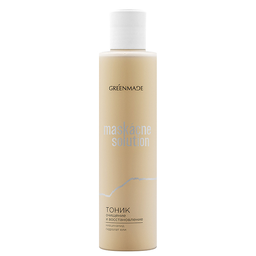 Изображение товара GREENMADE Тоник MASKACNE SOLUTION с ниацинамидом и гидролатом ели, 200 мл