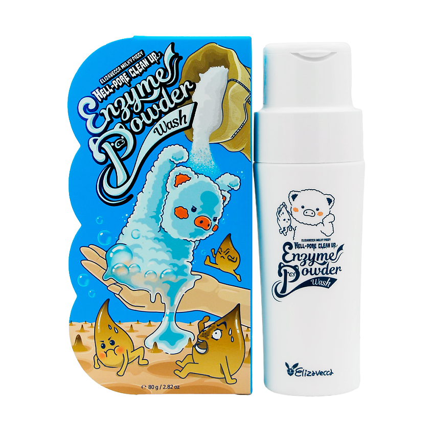 Изображение товара Энзимная пудра для умывания Elizavecca Milky Piggy 80 г мягкое очищение и отшелушивание
