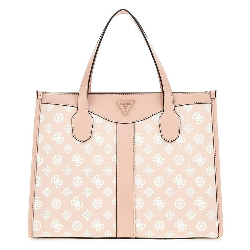Изображение товара GUESS Сумка-тоут Silvana Two Compartment Tote, Цвет: Розовый, белый