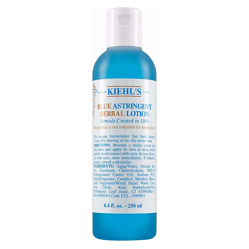Изображение товара KIEHL'S Лосьон тонизирующий Blue Astringent Herbal, 250 мл
