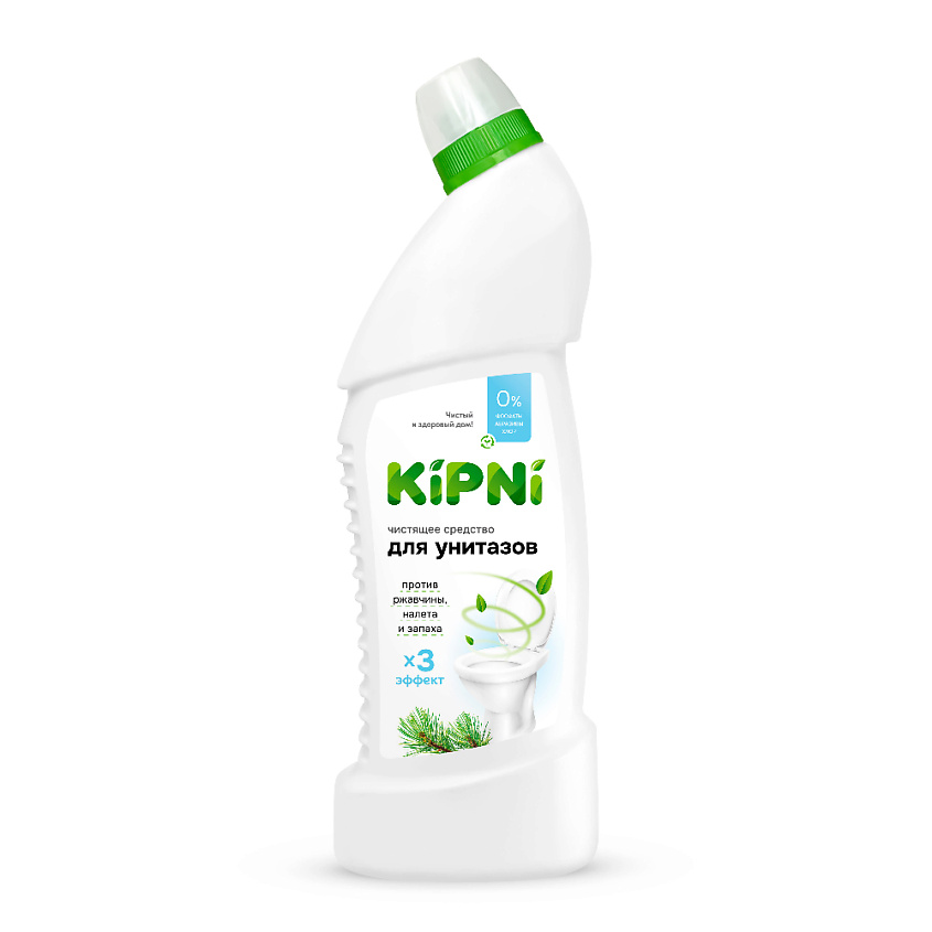 Изображение товара KIPNI Чистящее средство для унитазов гель 1шт эффективное удаление налета и запахов