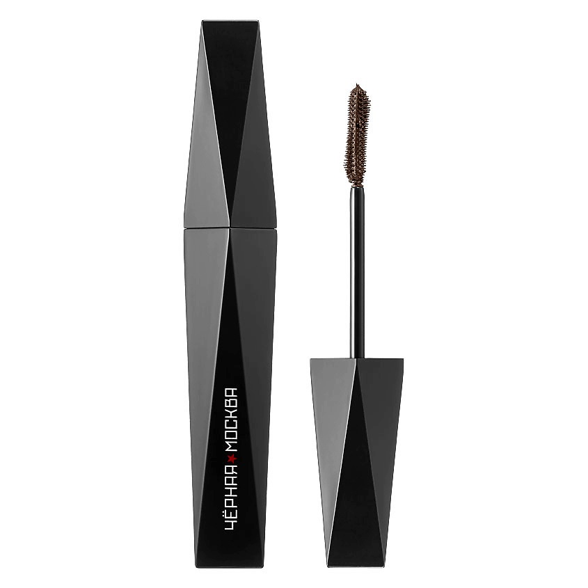 Изображение товара Объемная коричневая тушь для ресниц московский шоколад № 02 гипоаллергенная 12мл