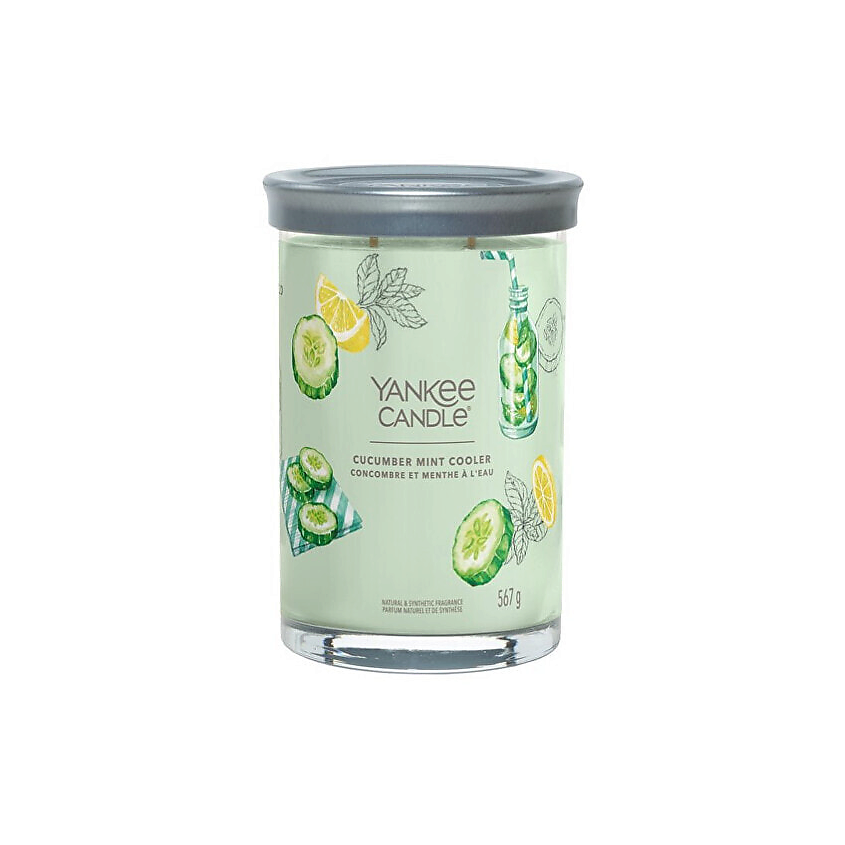 Изображение товара Ароматическая свеча Yankee Candle Cucumber Mint Cooler 567 гр свежий аромат