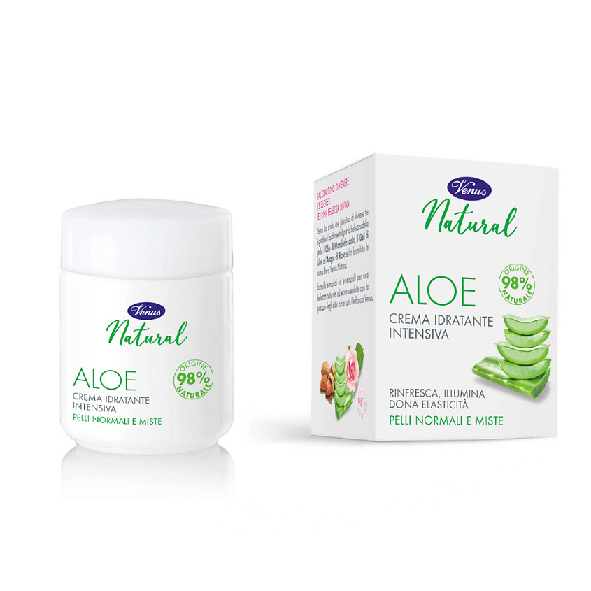Изображение товара VENUS Крем для лица с алоэ вера Natural, 50 мл