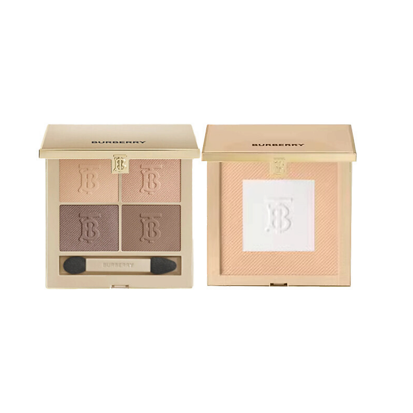 Изображение товара BURBERRY Палетка теней для век Eye Quad + Пудра Beyond Wear, Палетка №01+ Пудра №02