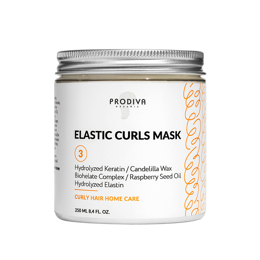 Изображение товара PRODIVA Маска для кудрявых волос Elastic Curls 250 мл - питание и увлажнение