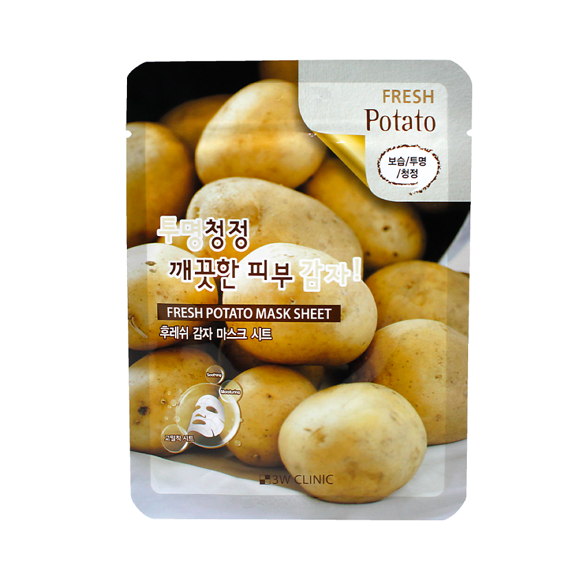 Изображение товара 3W CLINIC Fresh Potato Mask Sheet маска для лица тканевая 23 г