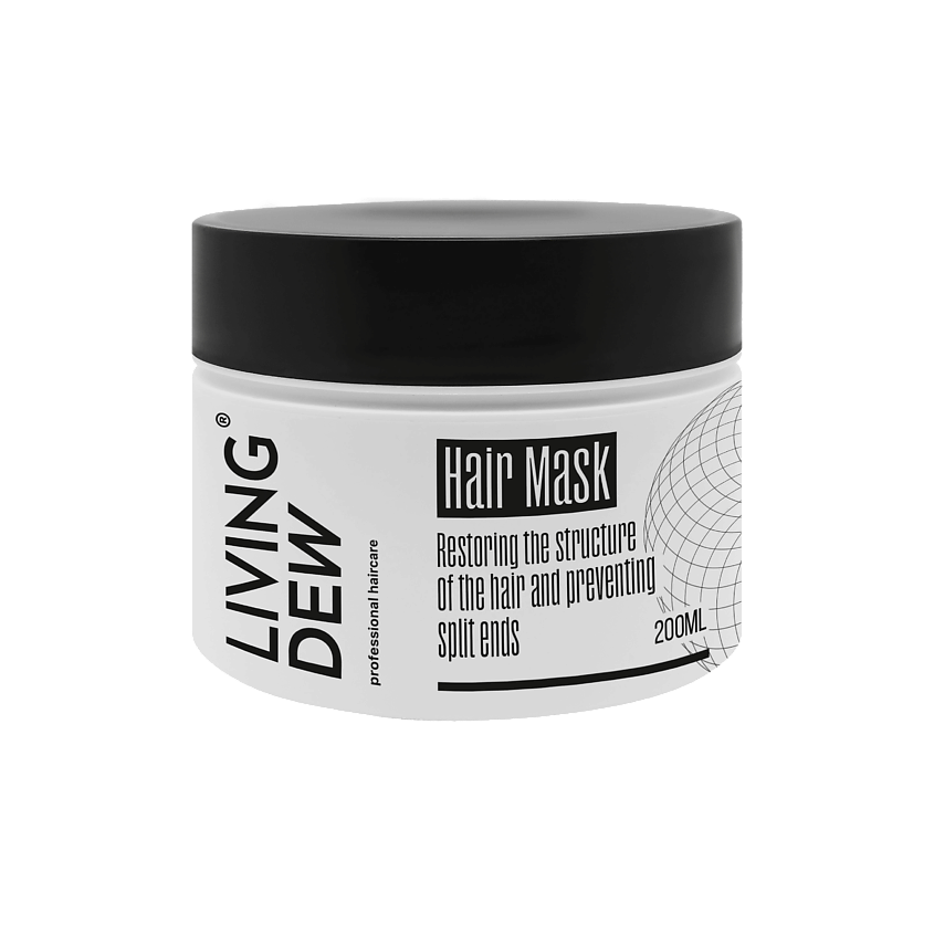 Изображение товара Маска для волосLiving Dew Восстановление 200 мл укрепление и блеск