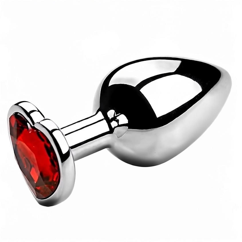 Изображение товара Металлическая анальная пробка с кристаллом QUALIGO Размер S